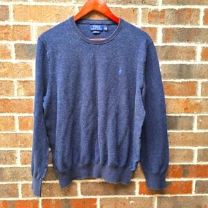Polo Ralph Lauren Men’s Blue Crewneck Knit Sweater – Size L